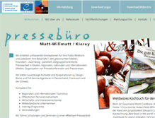 Tablet Screenshot of pressebuero-mwk.de